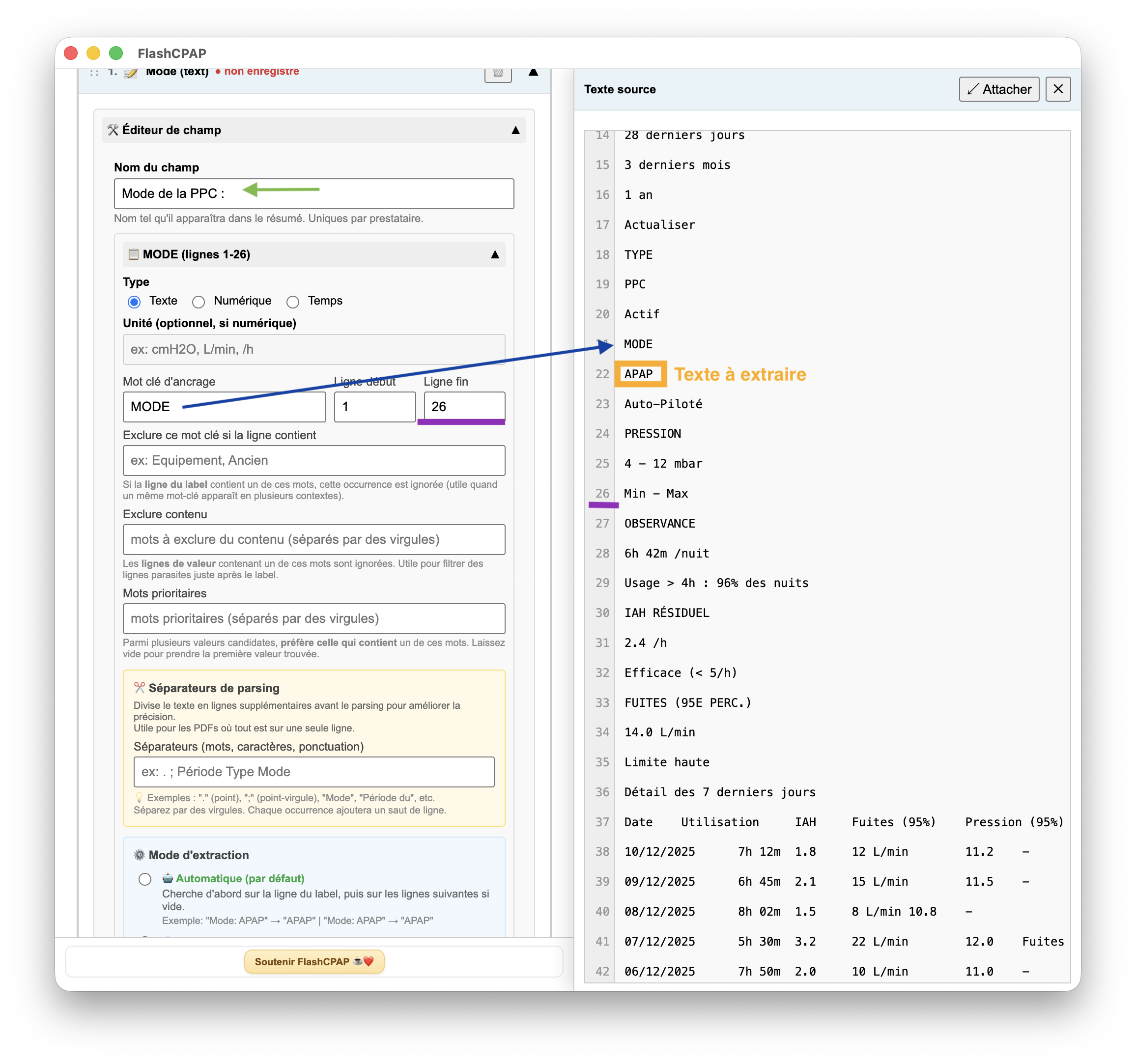 Étape 3A — Configuration du champ Texte